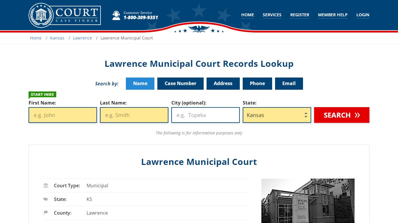 Lawrence Municipal Court Records Lookup - CourtCaseFinder.com